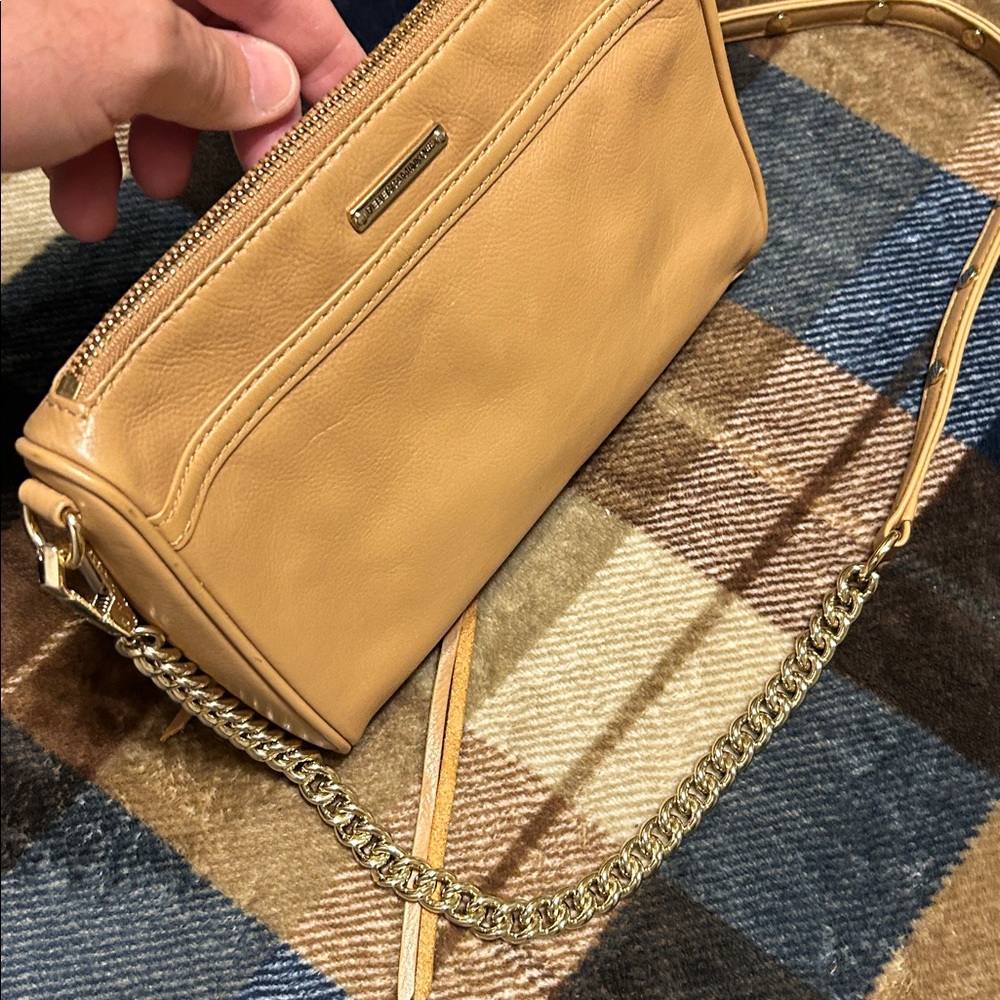 Rebecca Minkoff Camel Leather Crossbody Bag - Picture 6 of 14